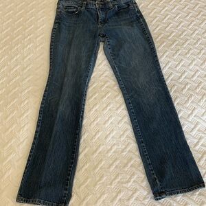 New York & Co mid-rise straight leg jeans, 8 Average